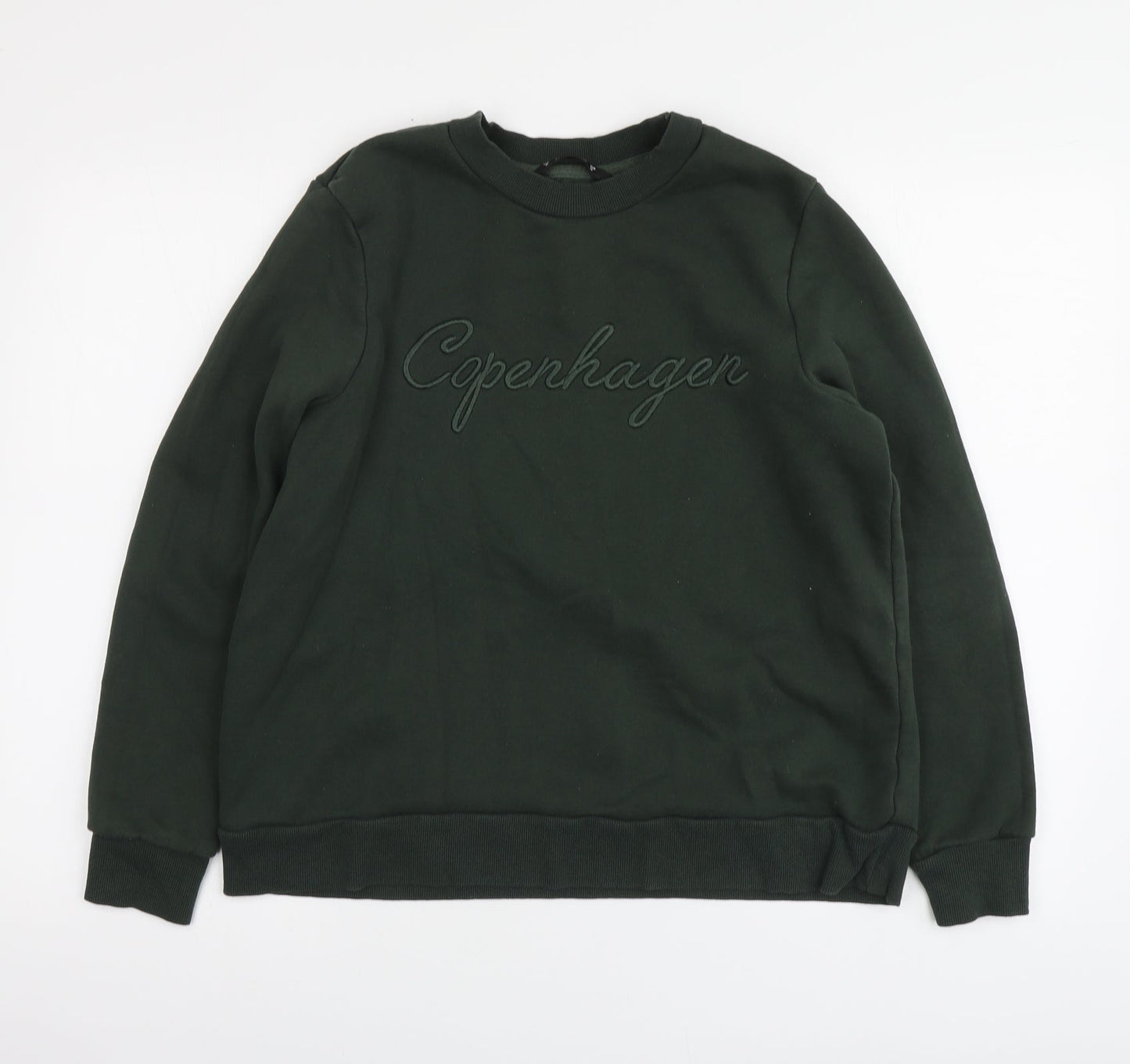 Dunnes Stores Womens Green Cotton Pullover Hoodie Size M - Copenhagen