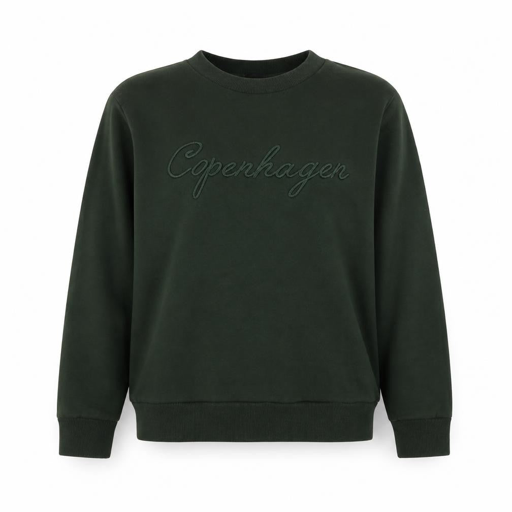 Dunnes Womens Green Cotton Pullover Hoodie Size M - Copenhagen