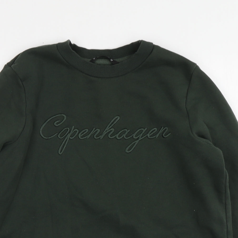 Dunnes Stores Womens Green Cotton Pullover Hoodie Size M - Copenhagen