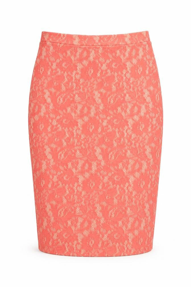 TU Womens Pink Geometric Polyester Straight & Pencil Skirt Size 8 Zip