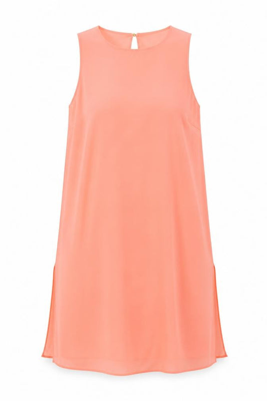Atmosphere Womens Orange Polyester Basic Blouse Size 8 Round Neck