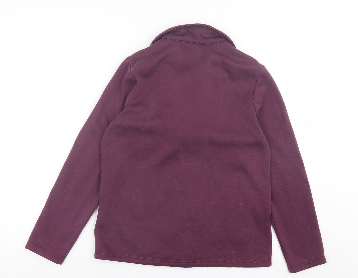 Damart Womens Purple Jacket Size 10 Button - Jersey Cardigan