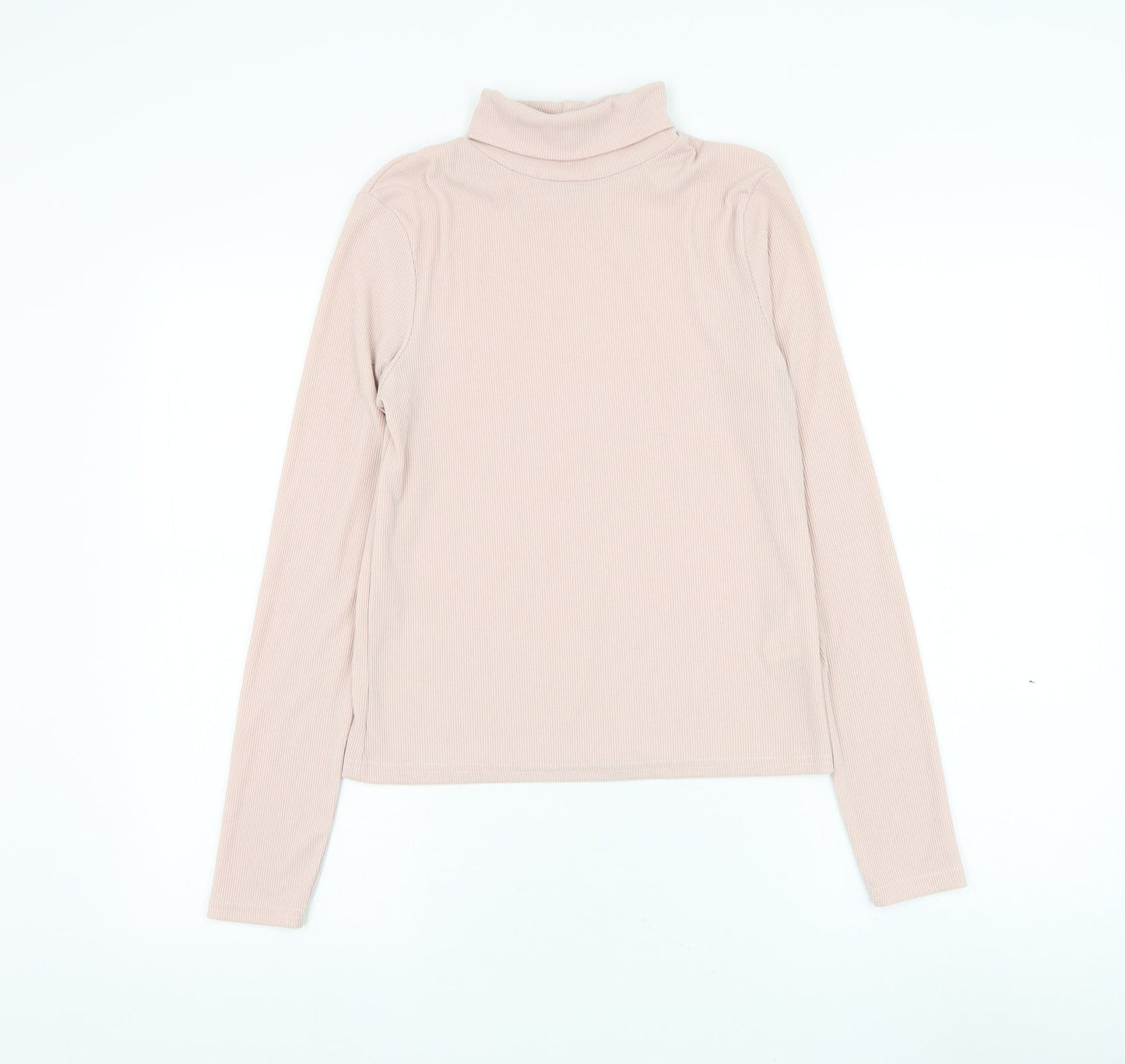 Cooperative Womens Pink Roll Neck Polyester Pullover Jumper Size S