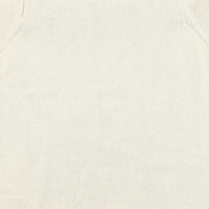 EWM Womens Beige Round Neck Cotton Pullover Jumper Size 10 - Flower