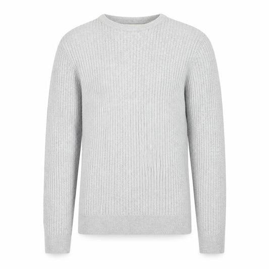 River Island Mens Grey Round Neck Cotton Pullover Jumper Size XL