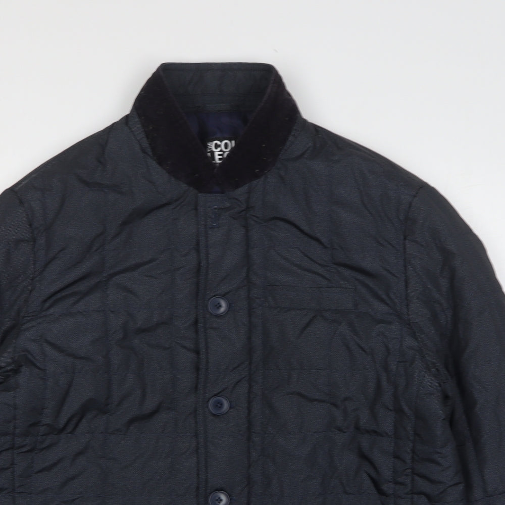 Debenhams Mens Grey Herringbone Jacket Size M Zip