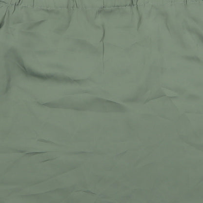 Warehouse Womens Green Polyester Basic Blouse Size 10 Off the Shoulder
