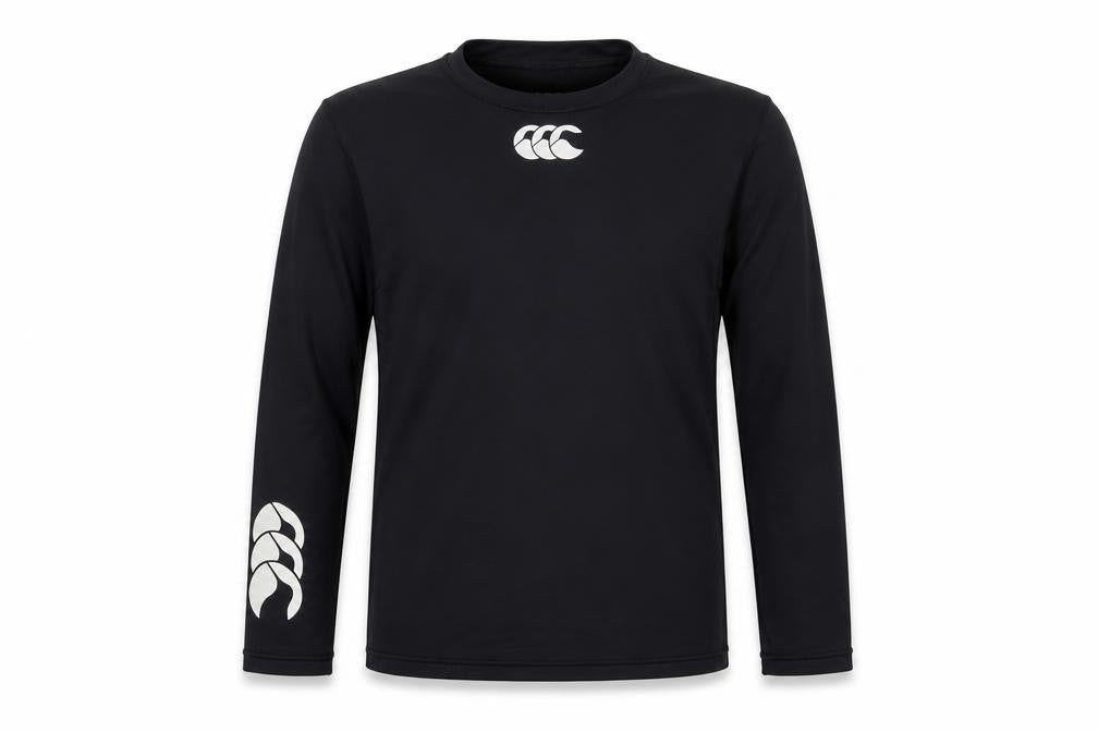 Canterbury Girls Black Polyester Pullover T-Shirt Size 7-8 Years Crew Neck Pullover