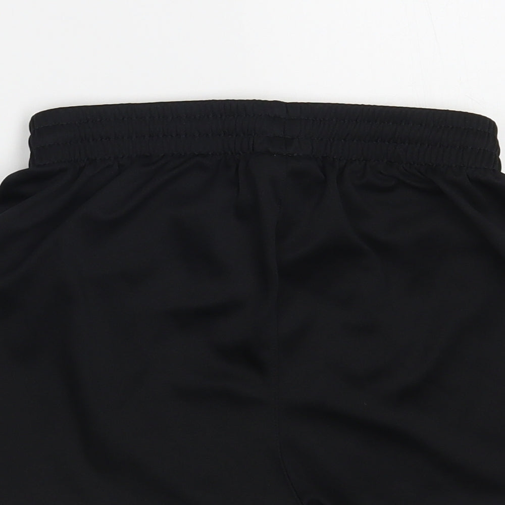 Kempa Womens Black Polyester Sweat Shorts Size S L3 in Regular Drawstring