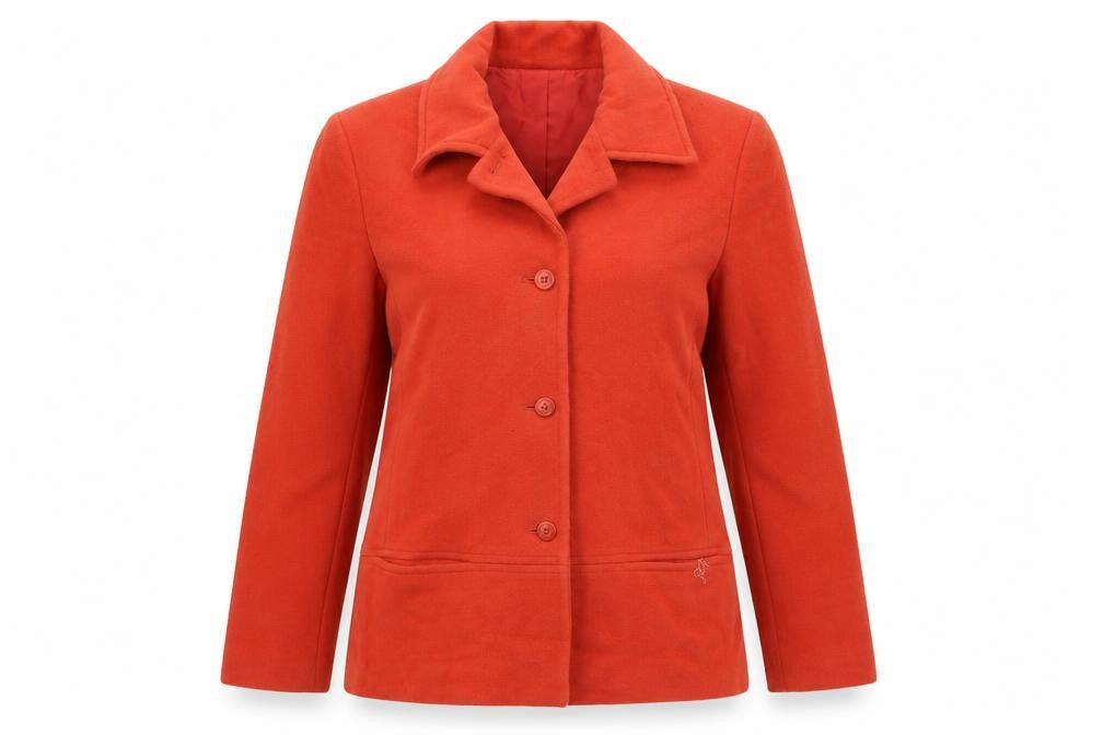 Casual Corner Womens Red Jacket Size 10 Button