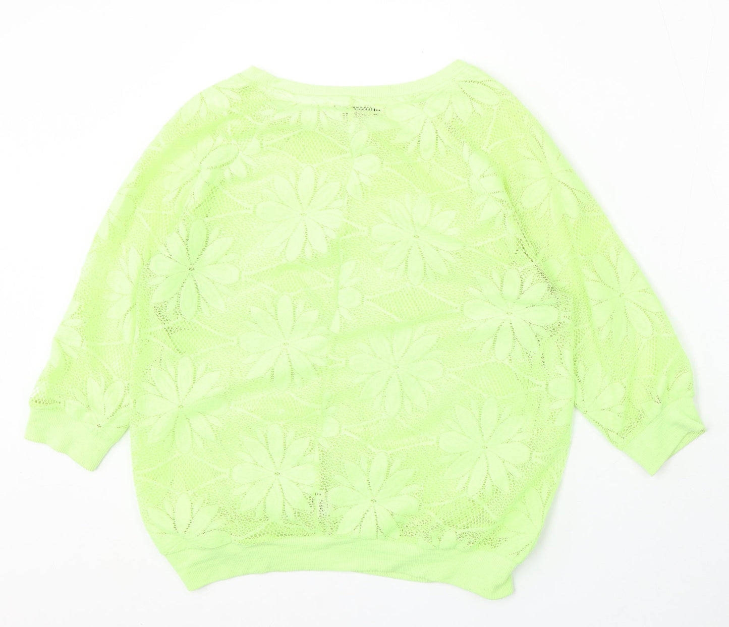Atmosphere Womens Green Round Neck Polyester Pullover Jumper Size 10