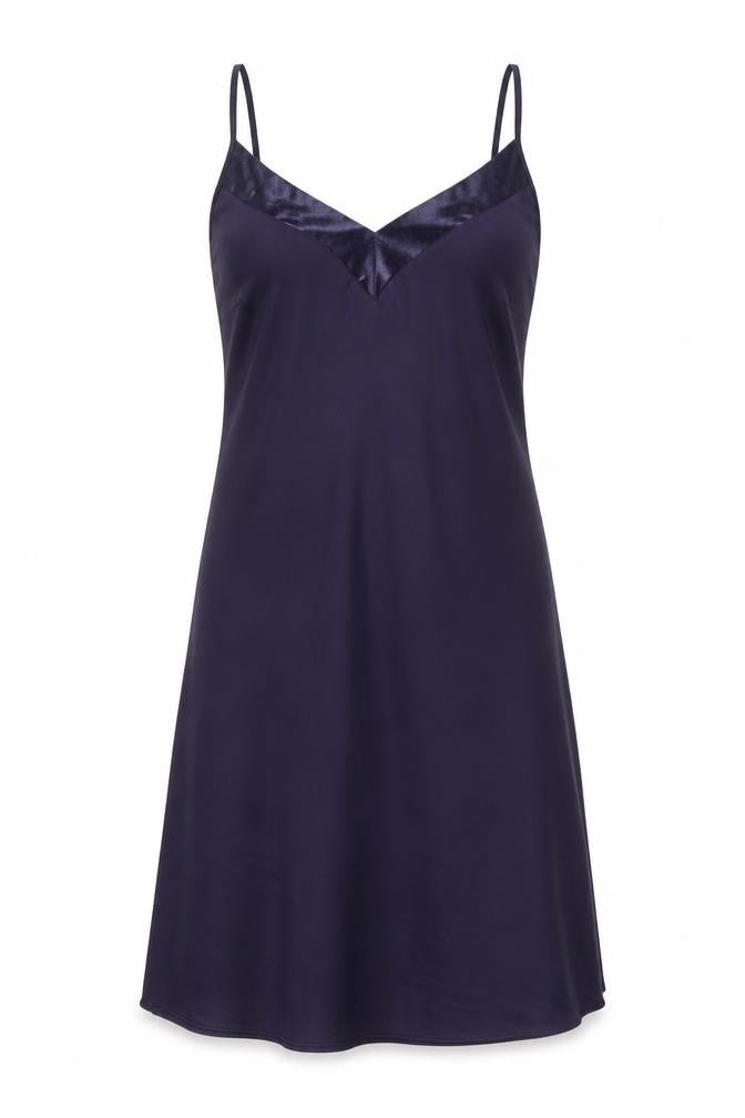 George Womens Blue Polyester Sheath Size 8 V-Neck