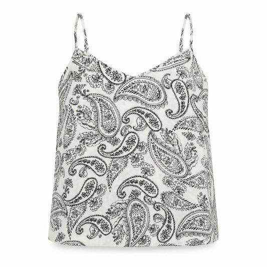 Atmosphere Womens Ivory Paisley Polyester Camisole Tank Size 12 Scoop Neck
