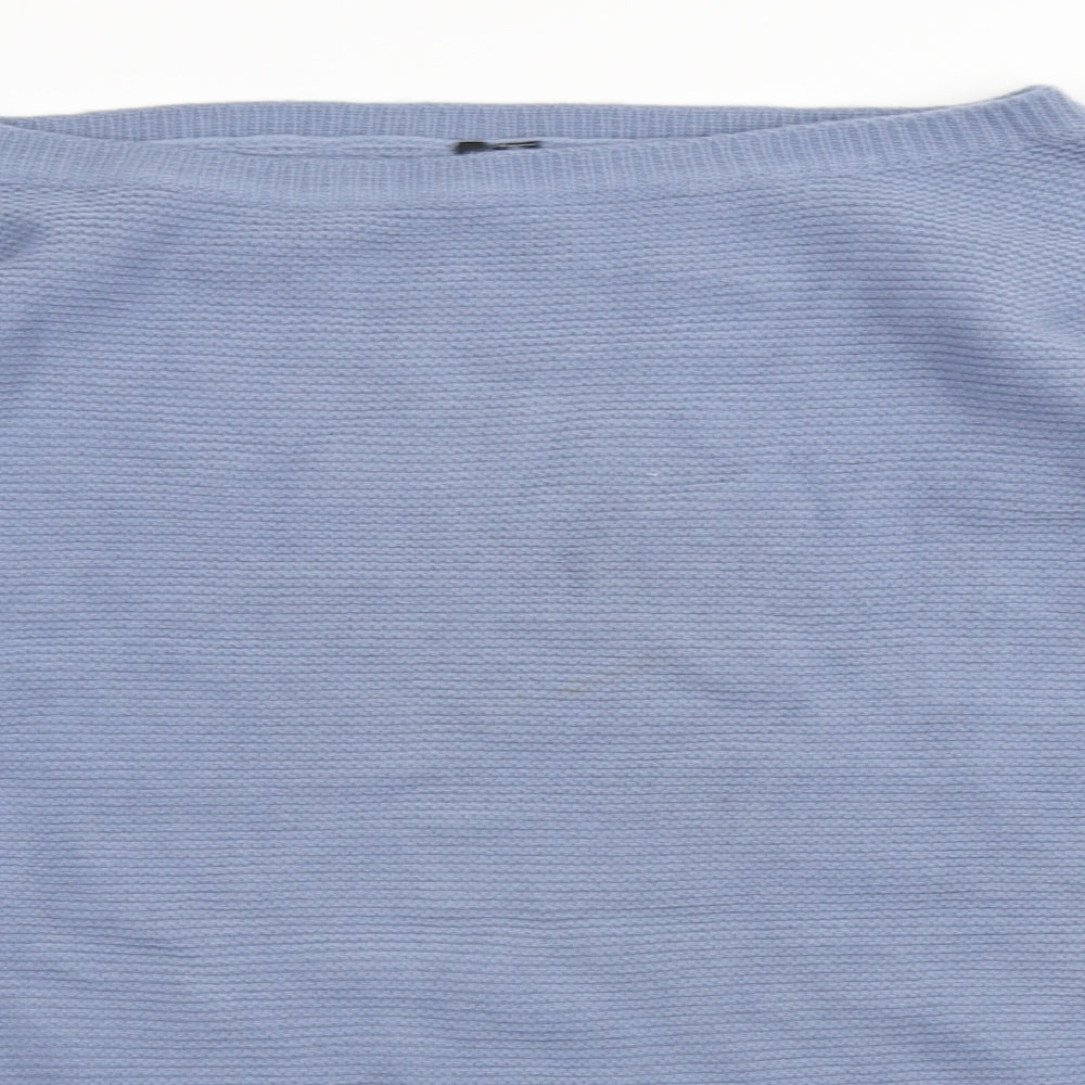 Capsule Womens Blue Scoop Neck Acrylic Pullover Jumper Size XL