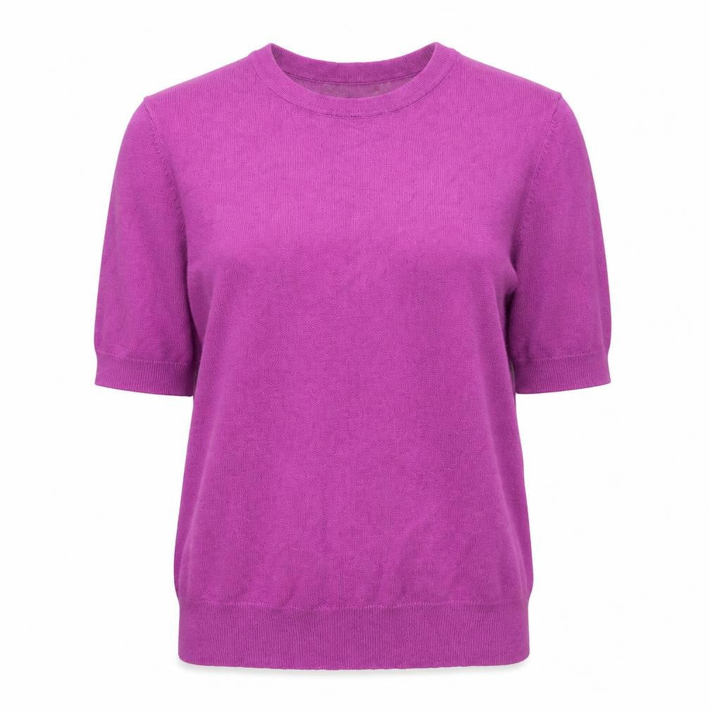 Dunnes Stores Womens Purple Round Neck Viscose Pullover Jumper Size S