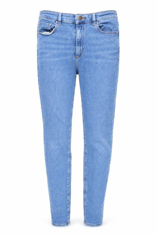 ASOS Womens Blue Cotton Skinny Jeans Size 28 in L31 in Regular Button