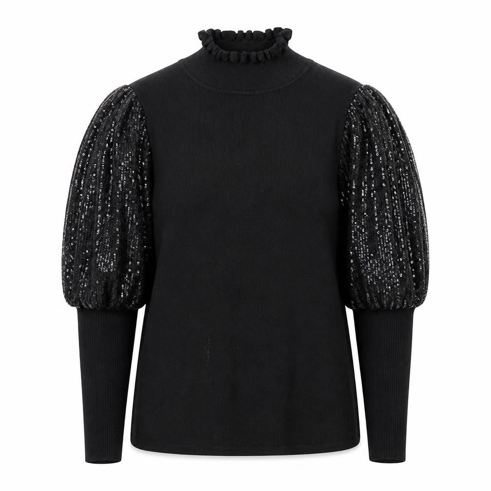 Cameo Rose Womens Black High Neck Viscose Pullover Jumper Size M