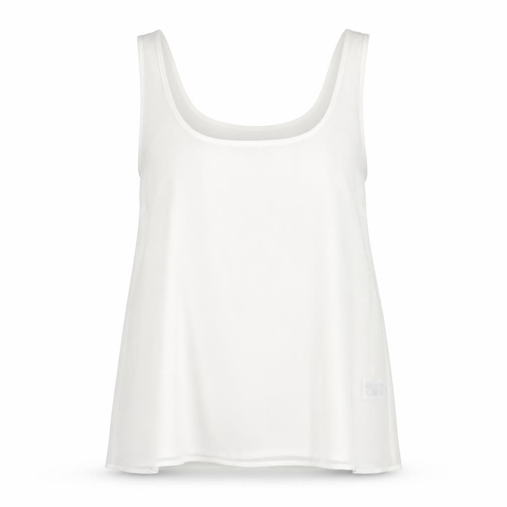Primark Womens White Polyester Basic Tank Size 8 Round Neck