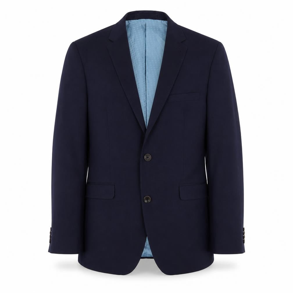 Burton Menswear Mens Blue Polyester Jacket Suit Jacket Size L