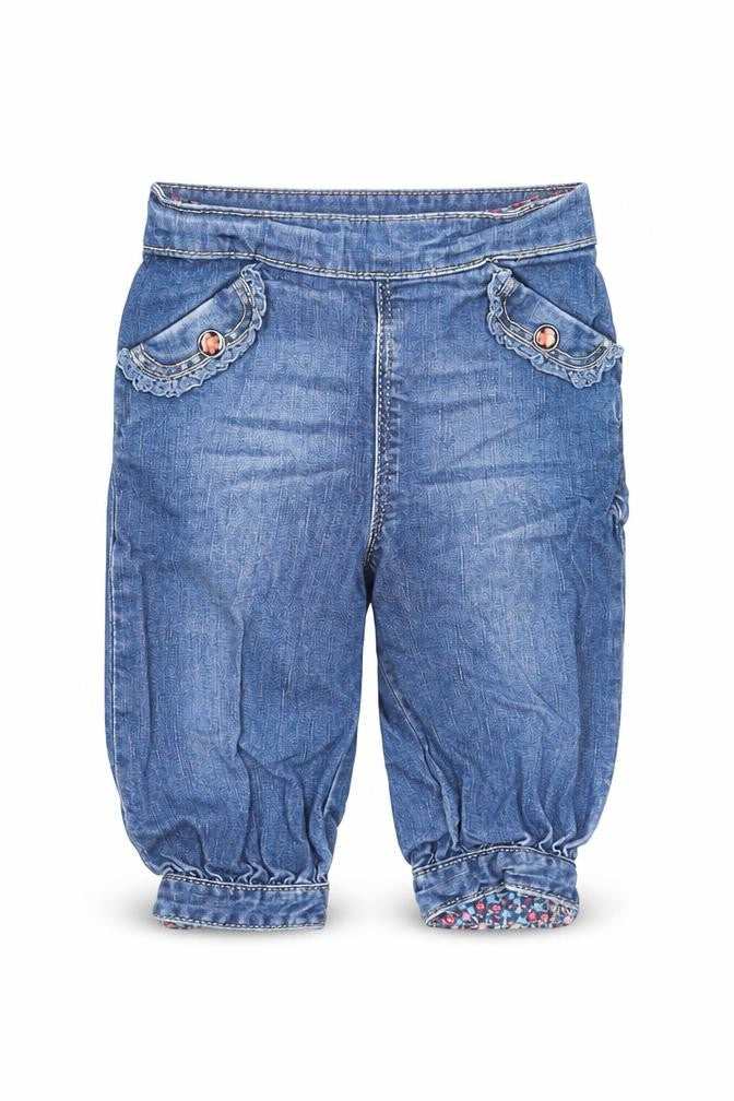 H&M Girls Blue Cotton Capri Jeans Size 3-6 Months Pullover