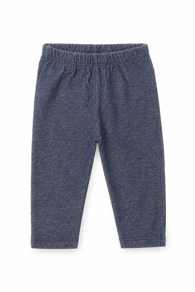 St Bernard Girls Blue Cotton Jogger Leggings Size 6-9 Months Pullover