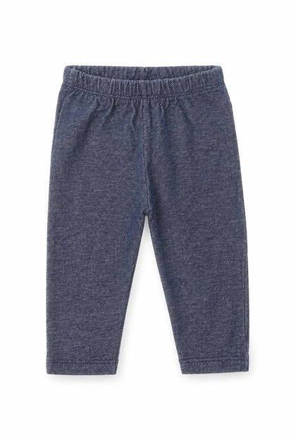 St Bernard Girls Blue Cotton Jogger Leggings Size 6-9 Months Pullover