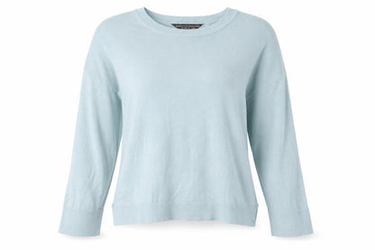 Dorothy Perkins Womens Blue Round Neck Viscose Pullover Jumper Size 12