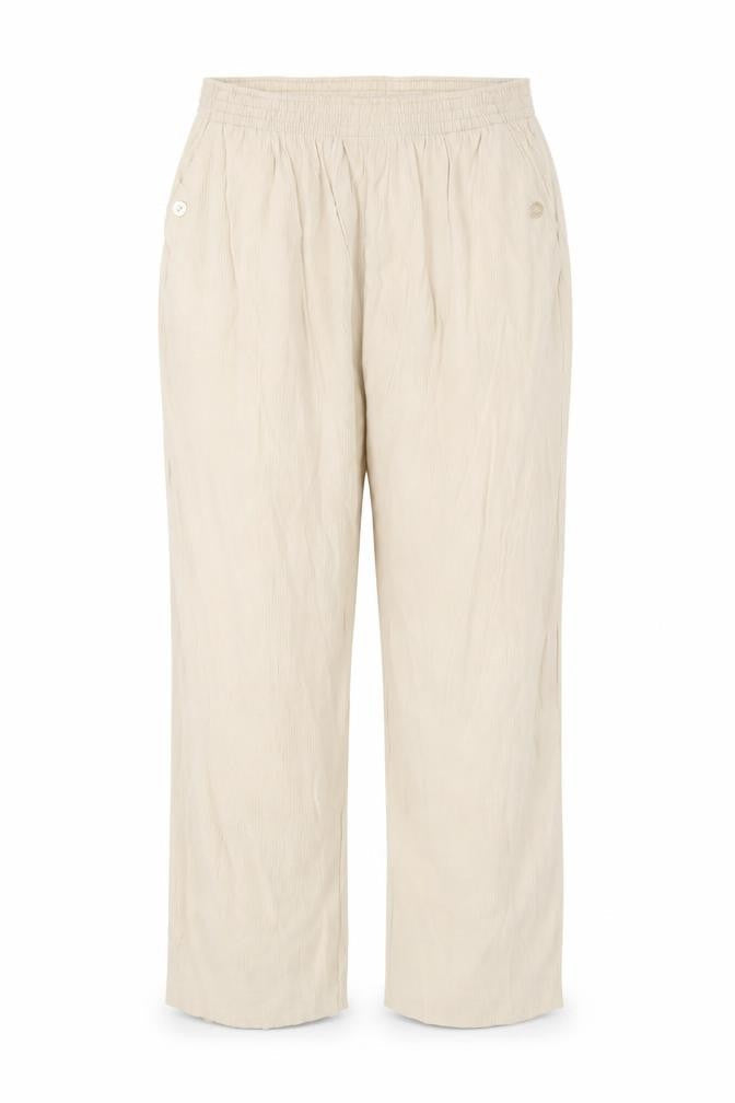 Classics Womens Beige Viscose Trousers Size 14 L26 in Regular