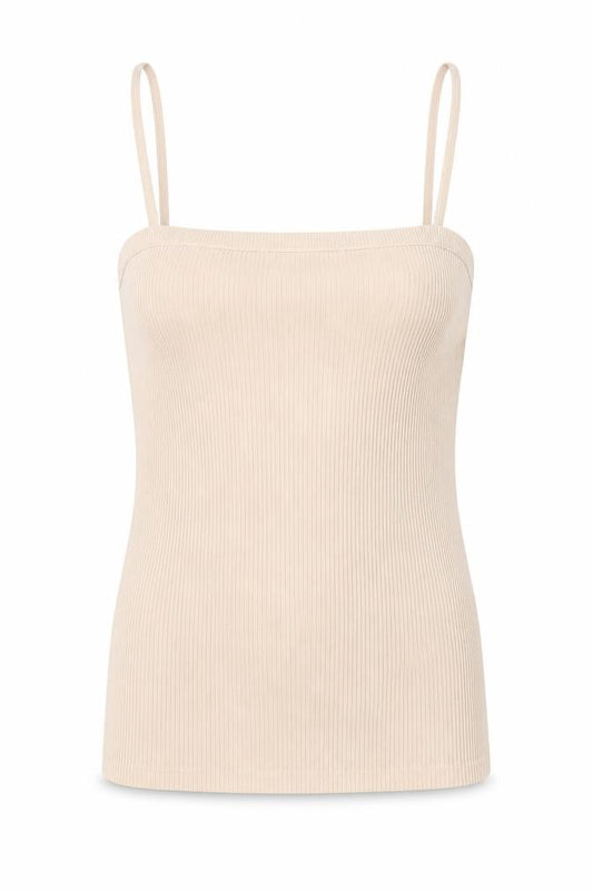 ASOS Womens Brown Acrylic Camisole T-Shirt Size 6 Square Neck