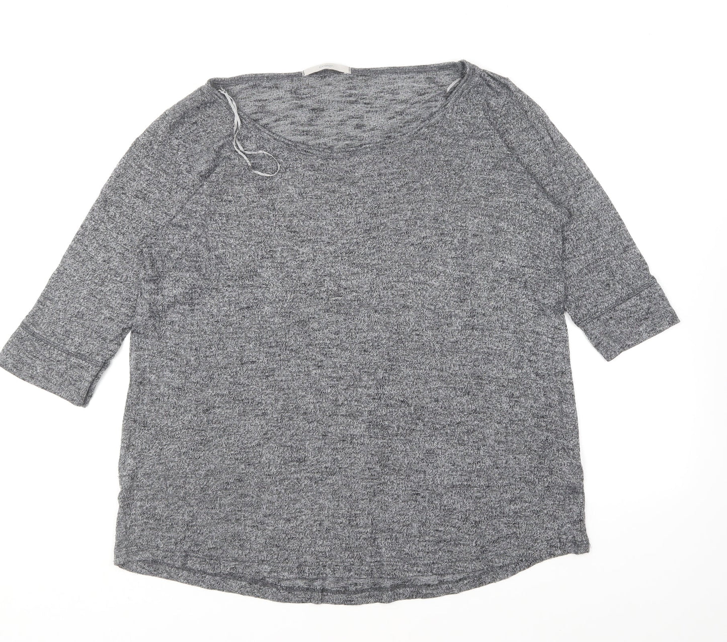 George Womens Grey Round Neck Viscose Pullover Jumper Size 14