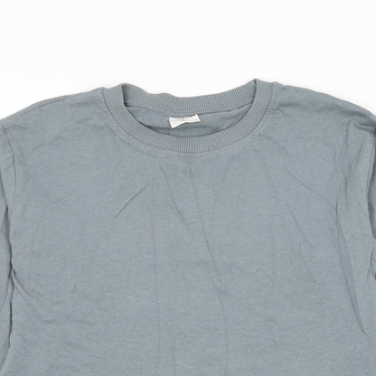 Zara Girls Grey Cotton Pullover Sweatshirt Size 10 Years Pullover