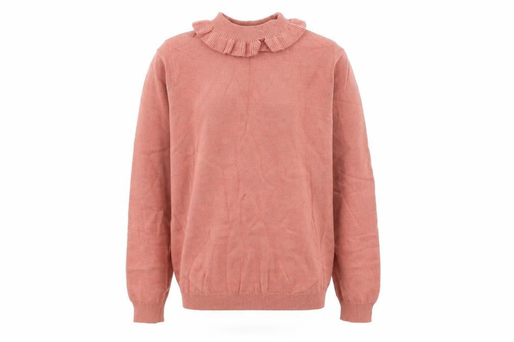 SheIn Girls Pink High Neck Viscose Pullover Jumper Size 12 Years Pullover