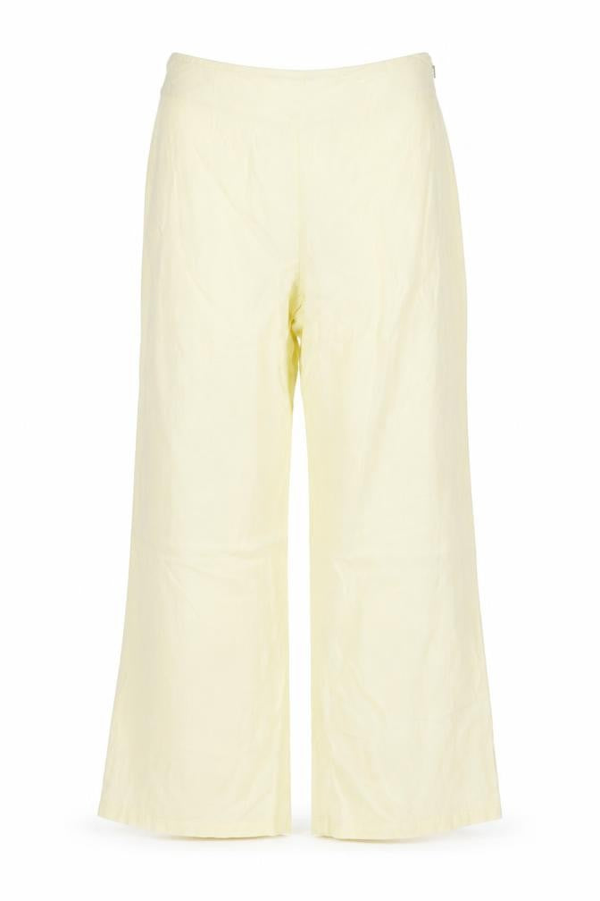 Michelle O'Doherty Womens Yellow Polyester Trousers Size 8 L30 in Regular Zip