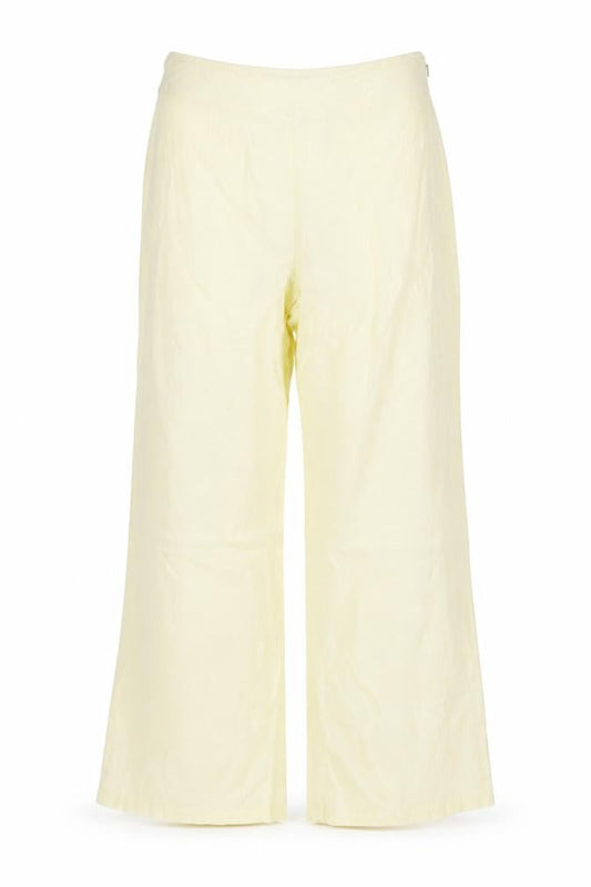 Michelle O'Doherty Womens Yellow Polyester Trousers Size 8 L30 in Regular Zip