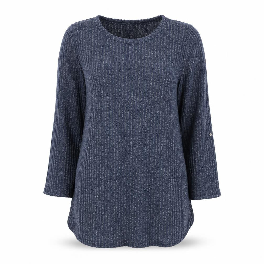 Preworn Womens Blue Round Neck Polyester Pullover Jumper Size L