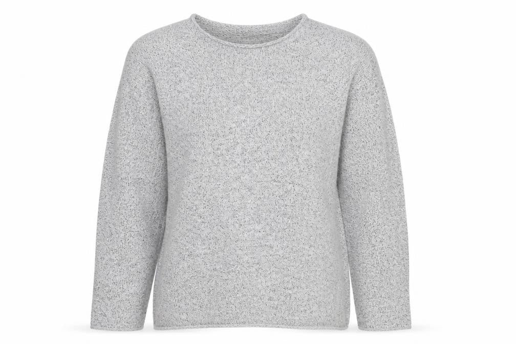 Zara Womens Grey Round Neck Polyester Pullover Jumper Size S