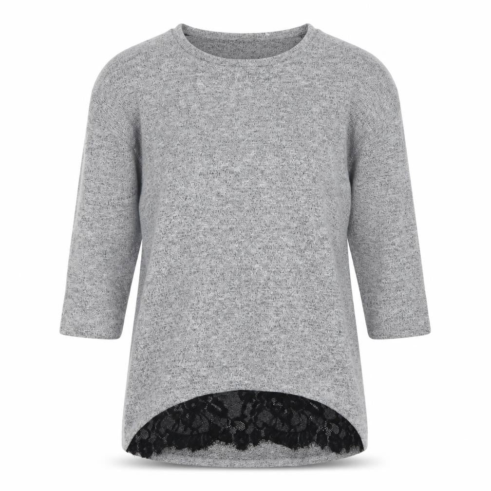 TU Womens Grey Round Neck Viscose Pullover Jumper Size 10