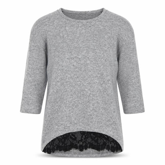 Tu Womens Grey Round Neck Viscose Pullover Jumper Size 10
