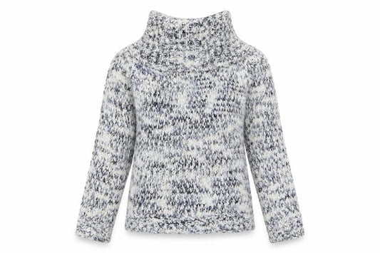 Apricot Womens Blue Roll Neck Acrylic Pullover Jumper Size 10