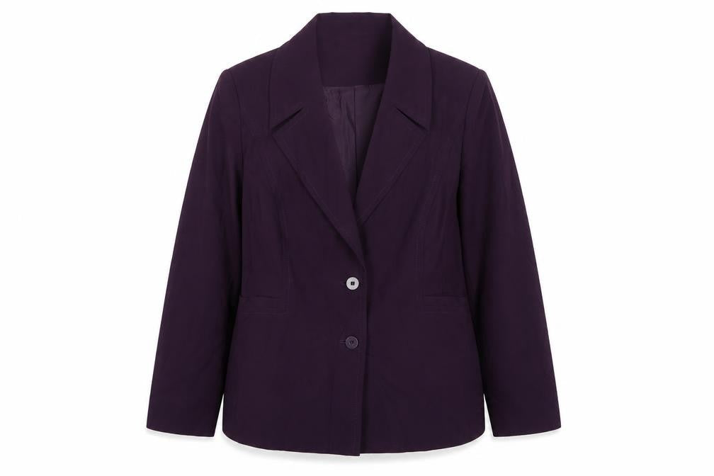 Wardrobe Womens Purple Polyester Jacket Suit Jacket Size 16