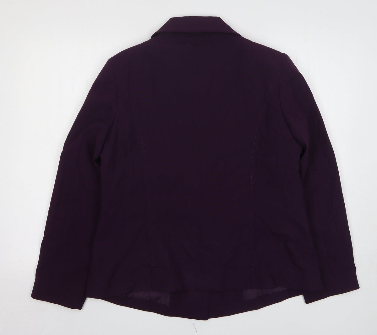 Wardrobe Womens Purple Polyester Jacket Suit Jacket Size 16