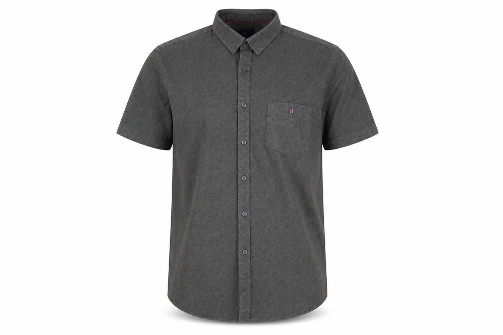 Otto Mens Green Floral Cotton Button-Up Size M Collared Button