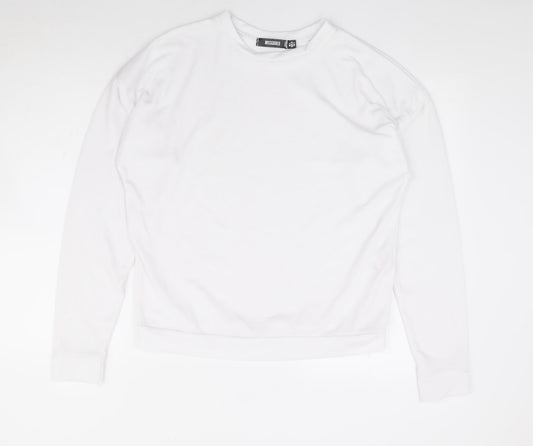 Missguided Womens White Polyester Pullover Sweatshirt Size 6 Pullover