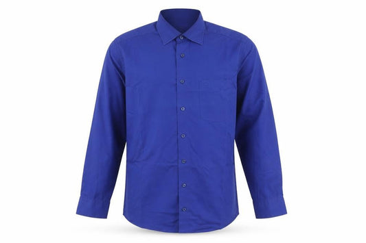 Casa Moda Mens Blue Cotton Button-Up Size 40 Collared