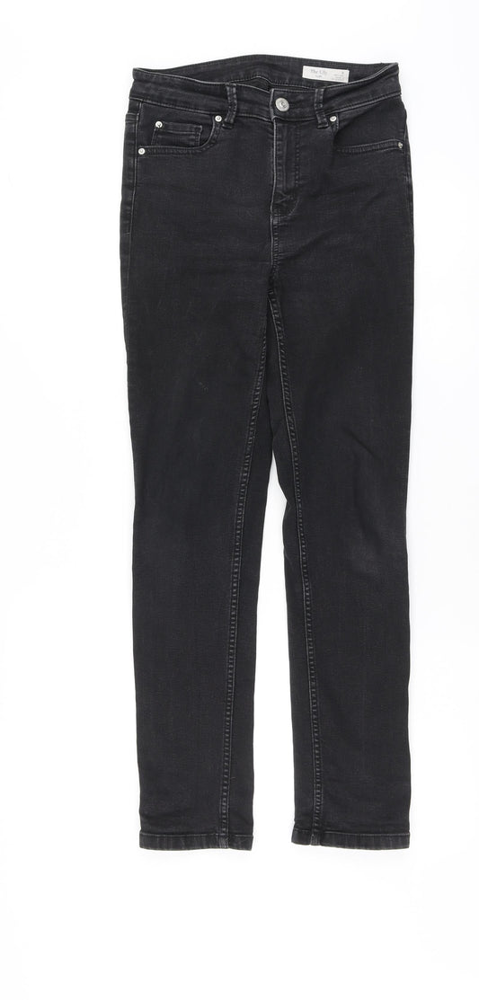 Marks and Spencer Womens Black Cotton Skinny Jeans Size 8 L28 in Regular