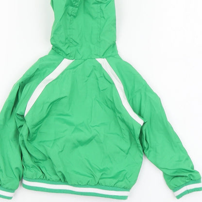 Preloved F&F Boys Green Jacket Size 9-12 Months Zip - Label