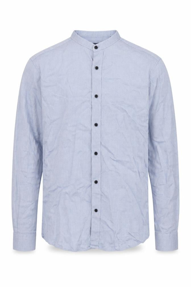 Remus Uomo Jeans Mens Blue Cotton Button-Up Size 15 High Neck Button