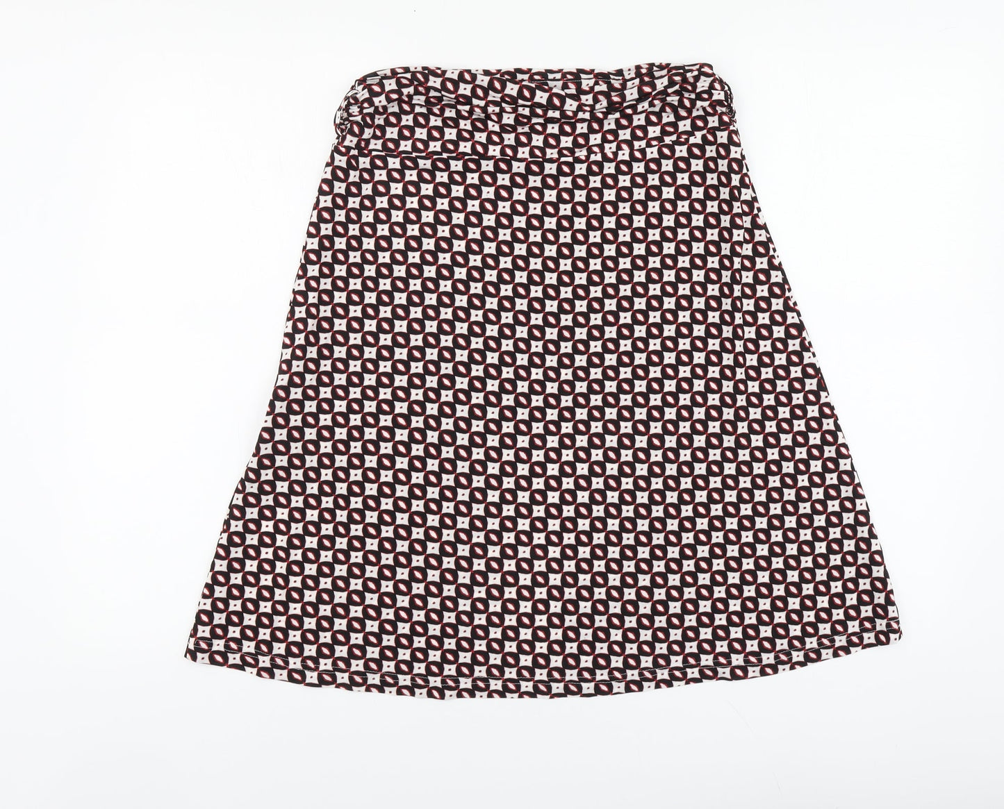 Avoca Womens Multicoloured Geometric Polyester A-Line Skirt Size S