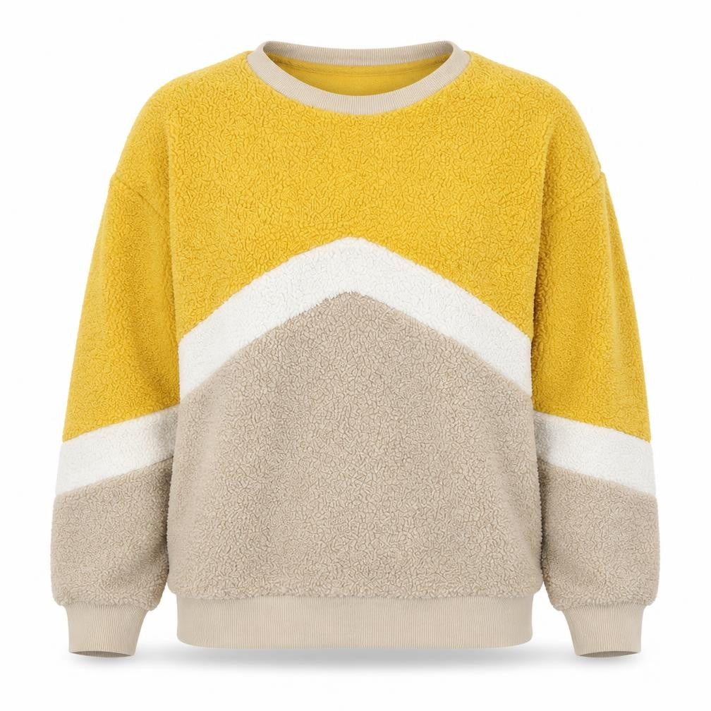 New Look Womens Multicoloured Colourblock Polyester Pullover Sweatshirt Size 8