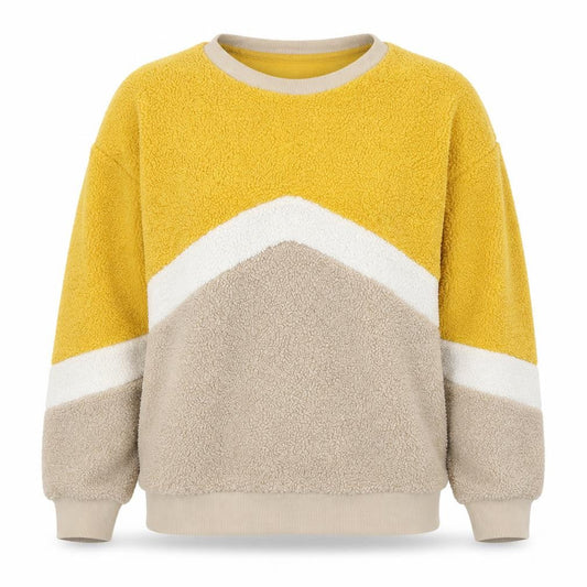 New Look Womens Multicoloured Colourblock Polyester Pullover Sweatshirt Size 8